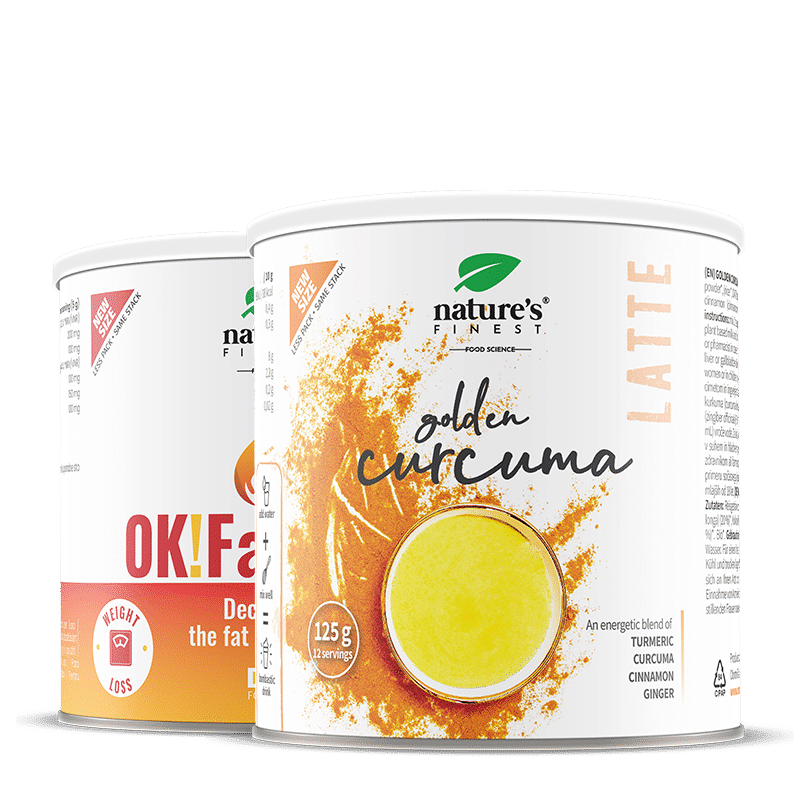 Golden Curcuma latte + OK!FatBurn paket