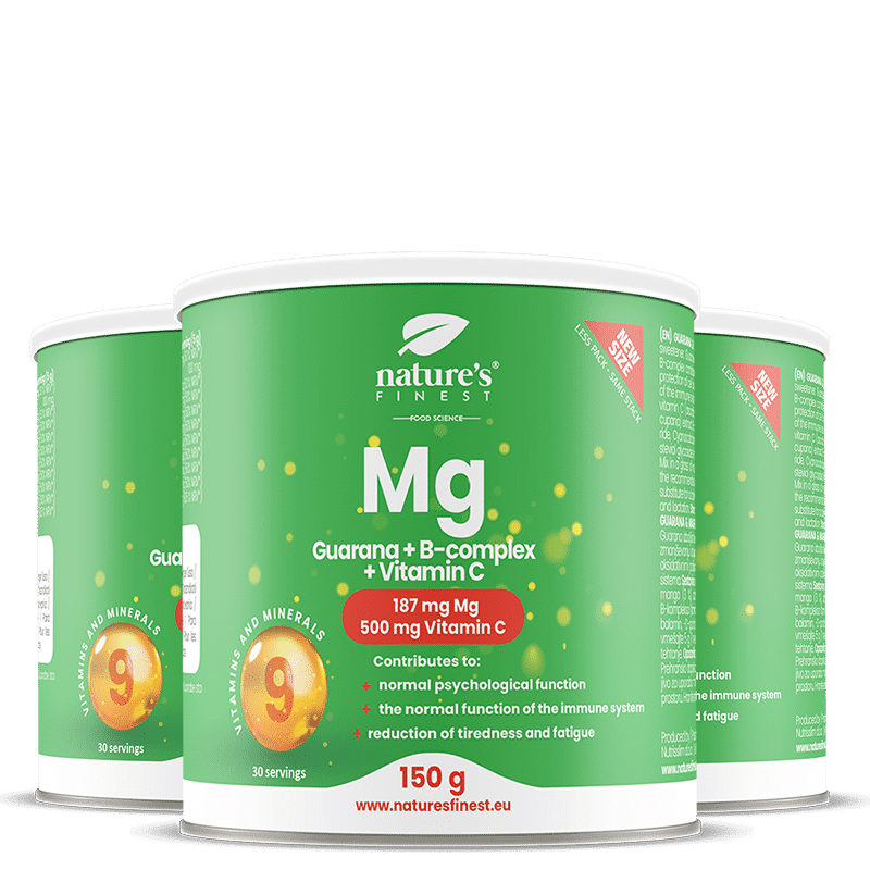 3x Magnezij + Guarana + B-kompleks + Vitamin C paket